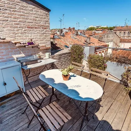 Roof Top In Center Of Toulouse-Free Parking- Exterior photo